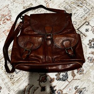 FOSSIL real leather messenger bag